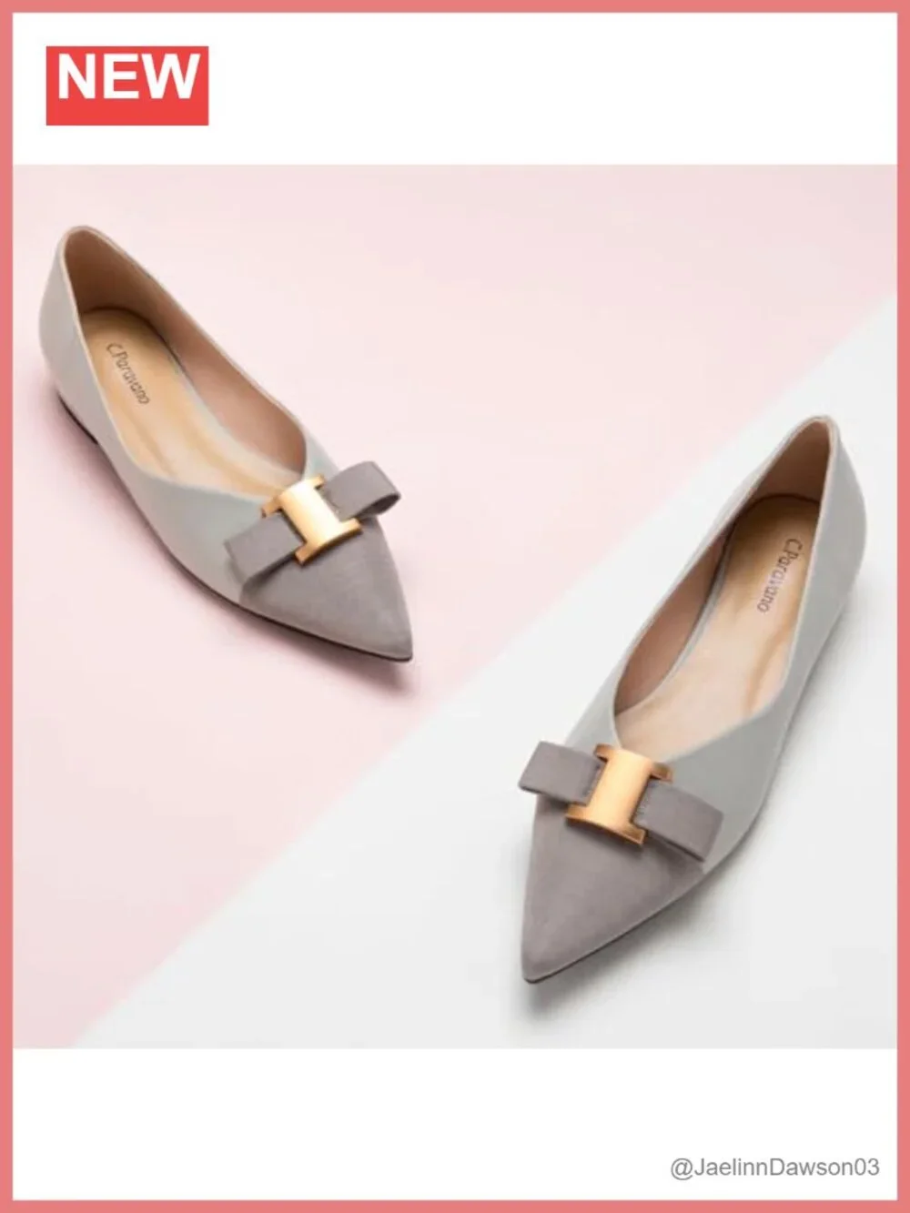 Lambskin Leather Pointed Toe Ballet Flats - Memory Cushion Dressy